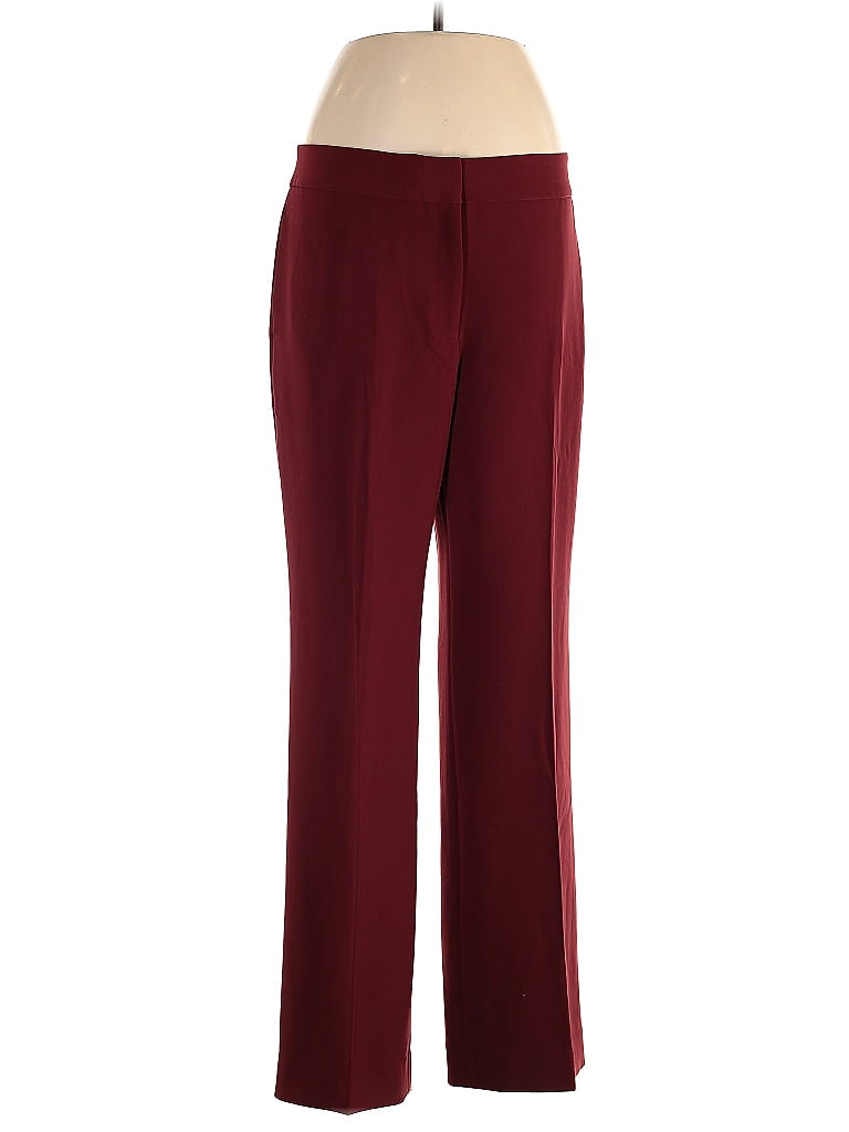 Chico's Solid Maroon Burgundy Dress Pants Size Med (1) - 76% off | thredUP