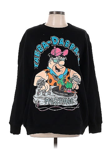 Moschino Couture x The Flintstones 100 Cotton Graphic Black