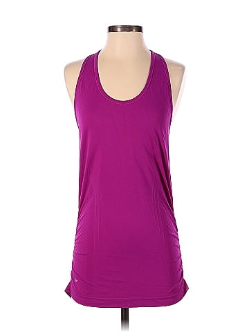 Athleta Solid Purple Speedlight Seamless Tank Size S - 53% off