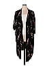 Essentials by ABS 100% Polyester Black Cardigan Size 2X (Plus) - photo 1