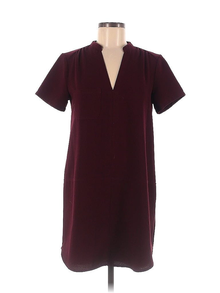 Pre-owned Lush Casual Dress In Burgundy