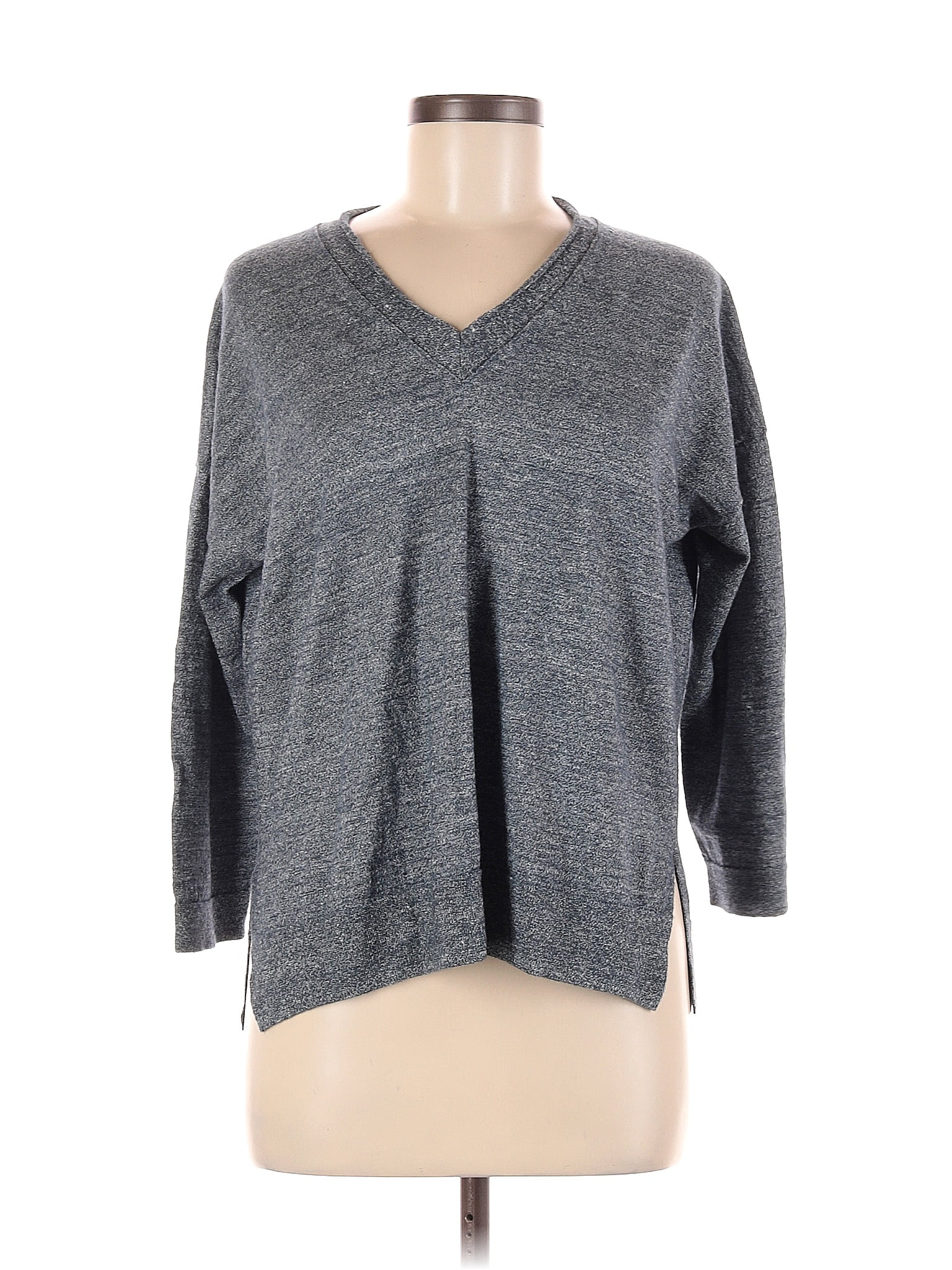 J.Crew Marled Solid Blue Gray Long Sleeve Top Size M - 71% off | ThredUp