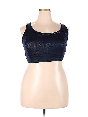 Xersion Blue Sports Bra Size L - 51% off