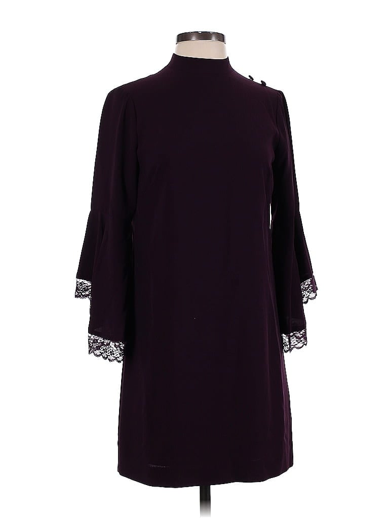 Tahari by ASL Burgundy Purple Casual Dress Size 2 (Petite) - photo 1