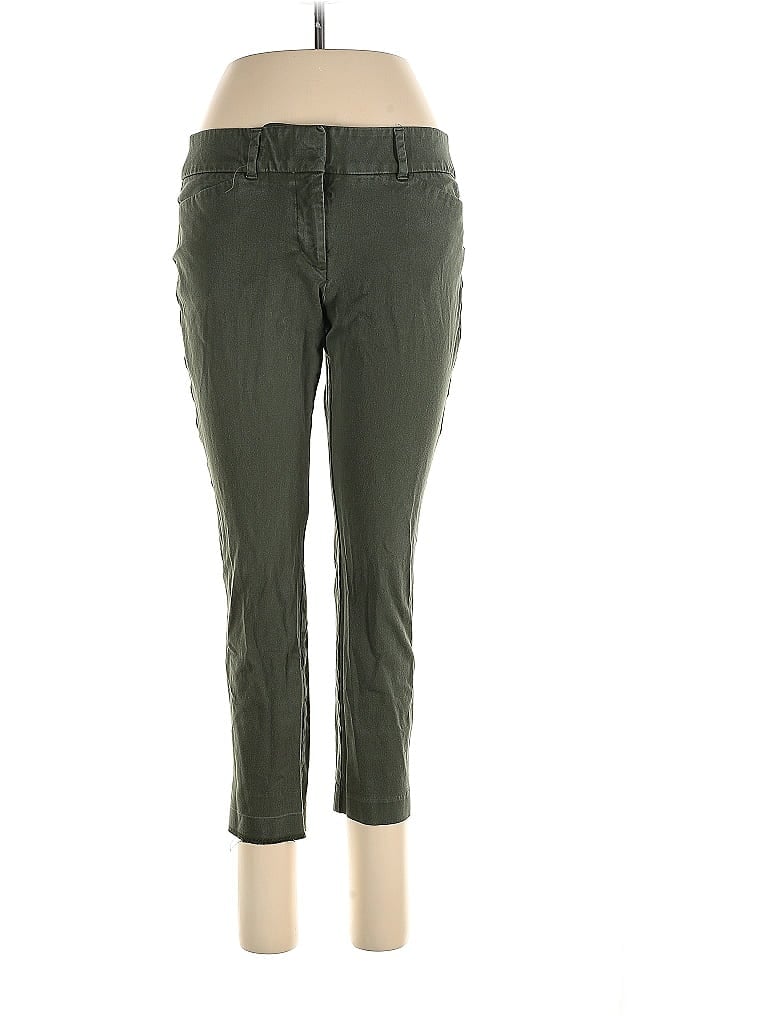 Pre-owned Ann Taylor Loft Outlet Khaki Pant In Green