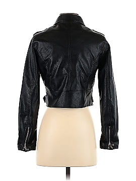 Shein Faux Leather Jacket (view 2)