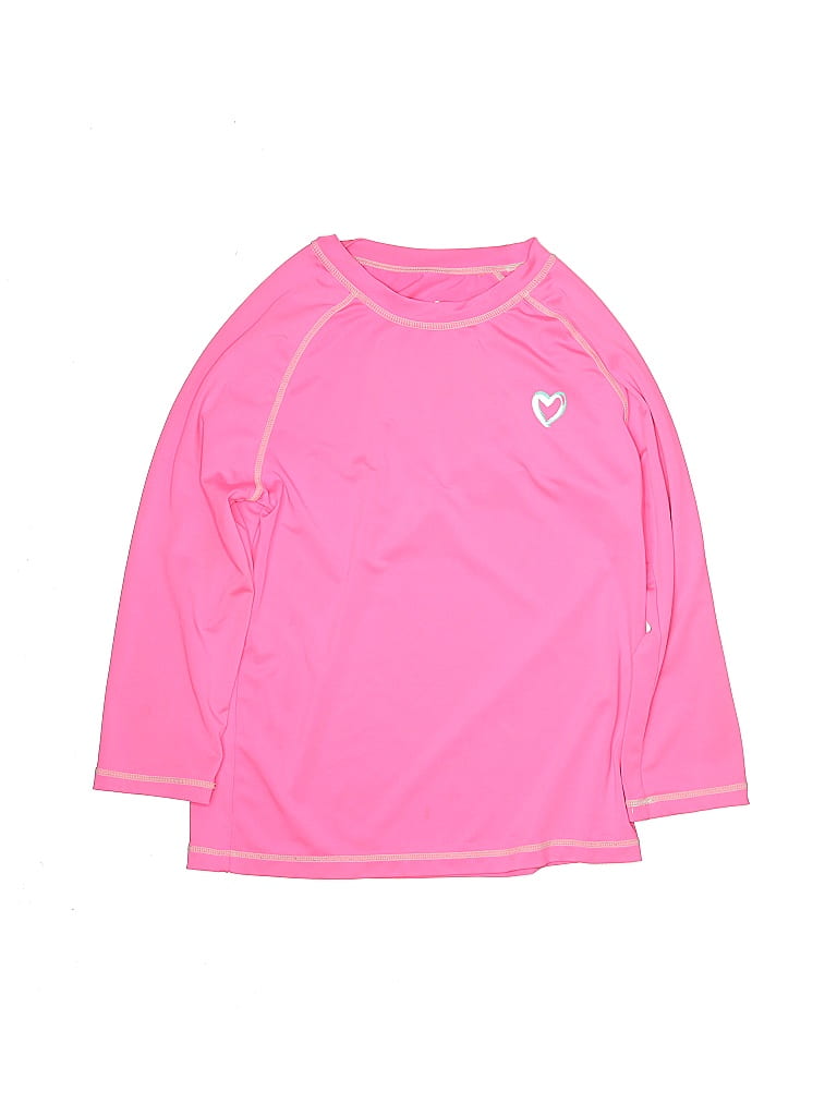 Assorted Brands Solid Pink Rash Guard Size 14 - 44% off | thredUP