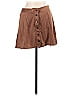 American Eagle Outfitters 100% Polyester Solid Tortoise Brown Casual Skirt Size 6 - photo 1