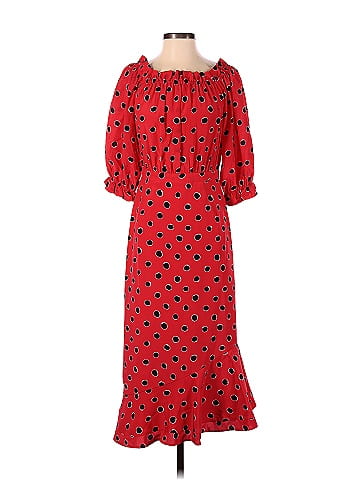 Saloni red clearance dress