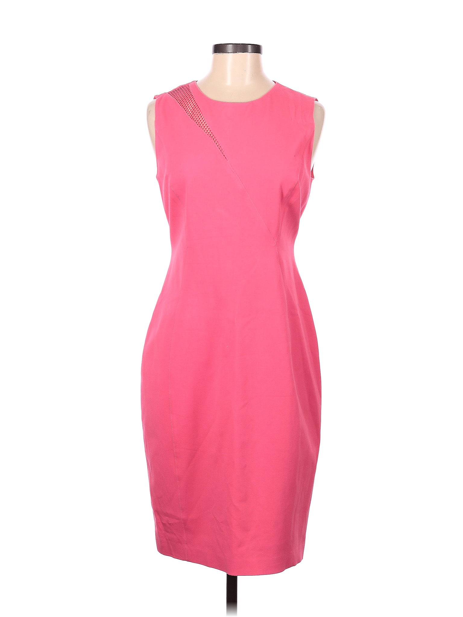 Elie Tahari Solid Pink Cocktail Dress Size 6 - 83% off | thredUP