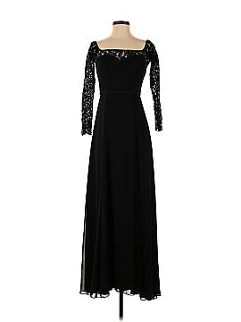 Love by Theia Black Lace Bodice Gown (view 1)