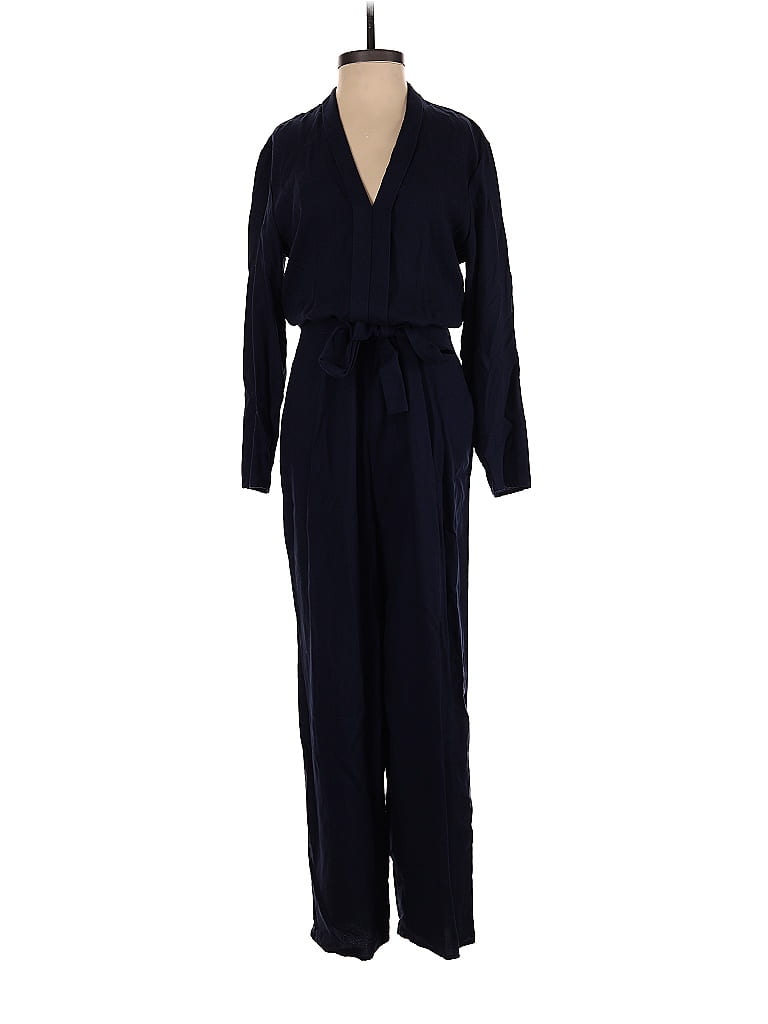 Amour Vert 100% Tencel Solid Navy Blue Jumpsuit Size S - 68% off | thredUP