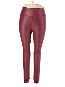 Zyia Active Faux Leather Pants (view 1)