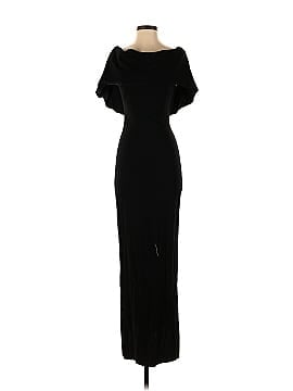 Nicole Miller Structured Heavy Jersey Cape Gown (view 1)