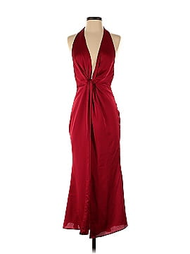 Fame And Partners Vania Plunge Halter Gown (view 1)