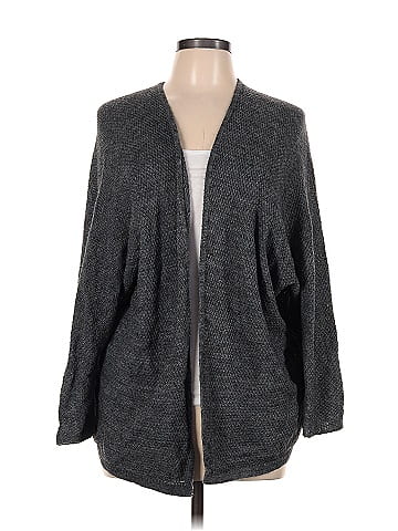 Brandy Melville Color Block Marled Gray Wool Cardigan One Size - 63% off