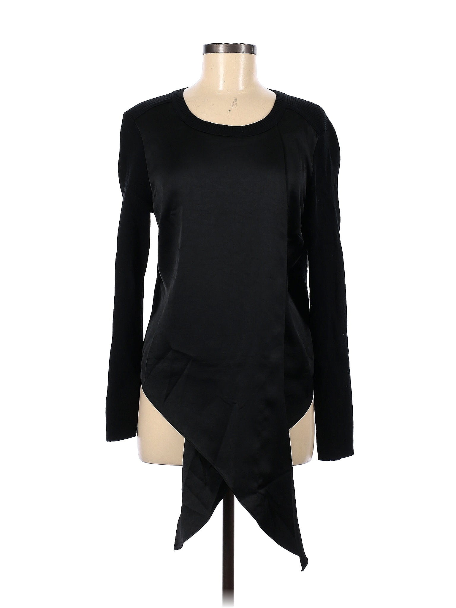 Cabi Solid Black Long Sleeve Blouse Size M 71 Off Thredup