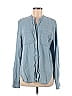 JoFit 100% Lyocell Blue Long Sleeve Button-Down Shirt Size M - photo 1
