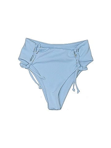 Zaful Solid Blue Swimsuit Bottoms Size M - 52% off