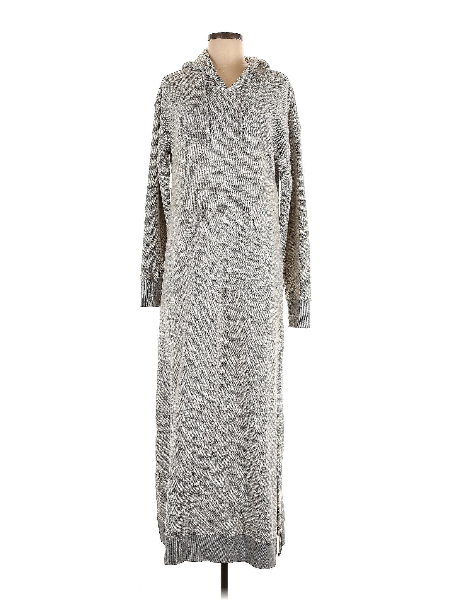 Soft Surroundings Solid Gray Casual Dress Size M (Tall) 68 off ThredUp