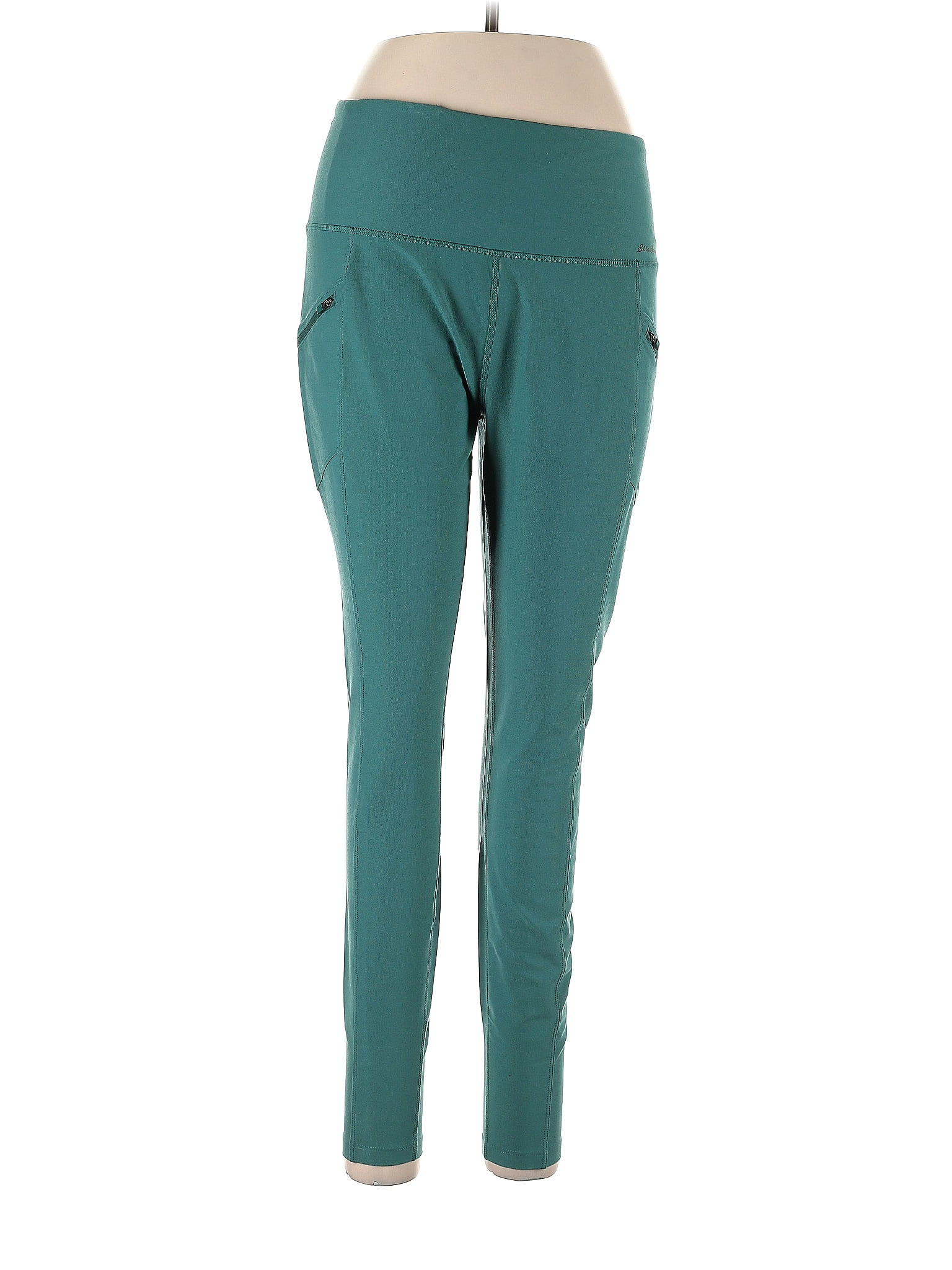 Eddie Bauer Solid Teal Leggings Size L 66 off thredUP