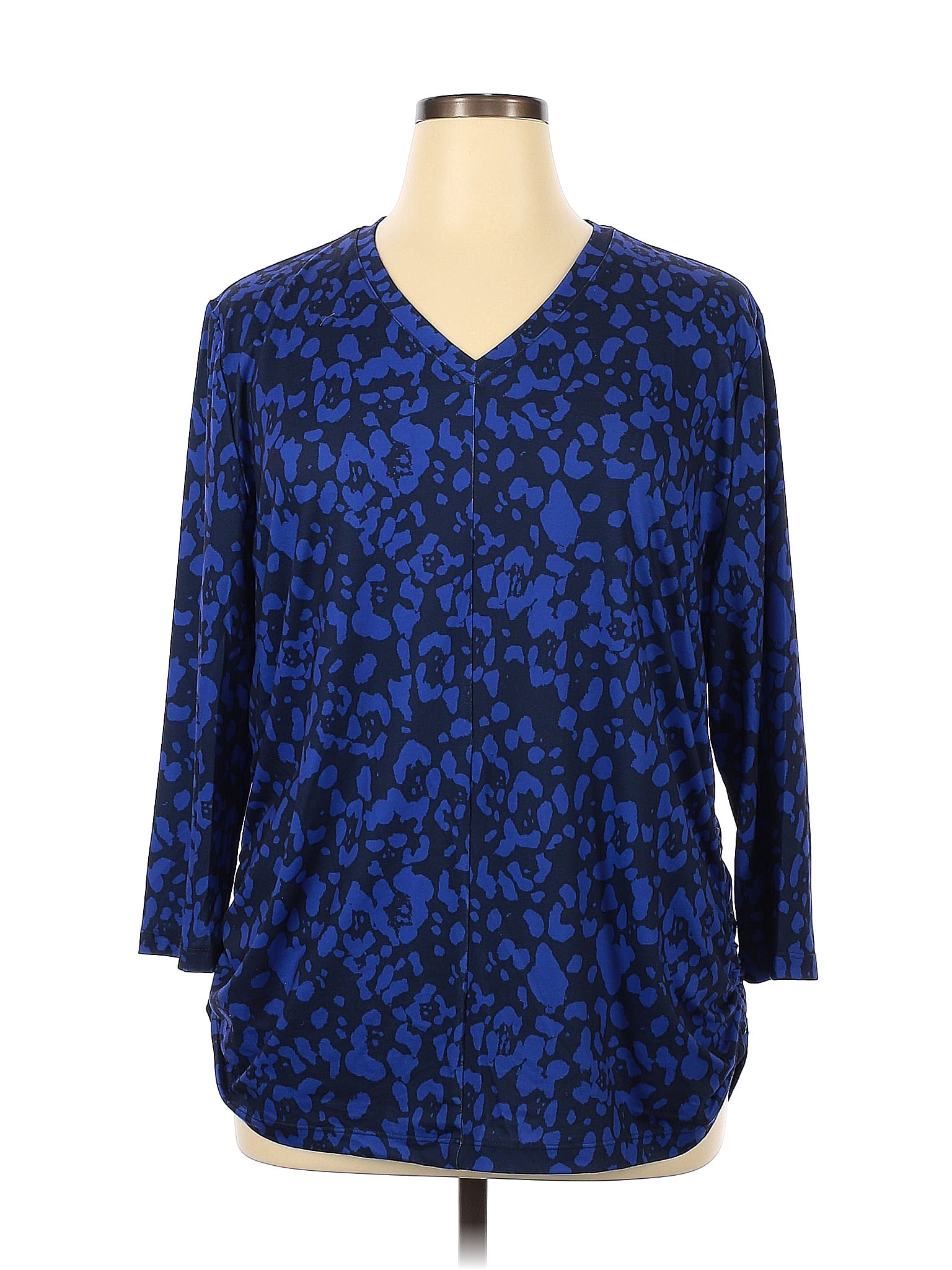 Cato Blue Long Sleeve Blouse Size XL - 53% off | thredUP