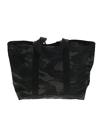 Banana Republic 100 Polyester Camo Multi Color Black Tote One