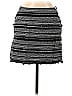 Ann Taylor LOFT Stripes Marled Tweed Fair Isle Chevron-herringbone Black Casual Skirt Size 2 - photo 1