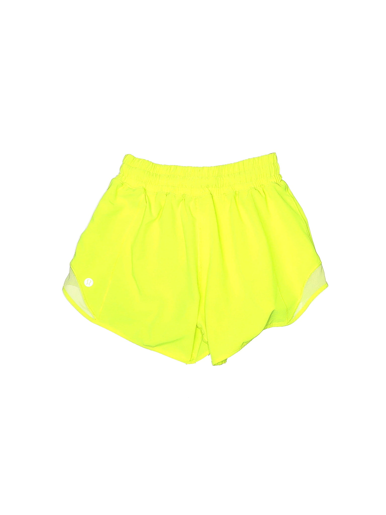 Lululemon Athletica Color Block Solid Yellow Athletic Shorts Size 2 (Tall)  - 38% off