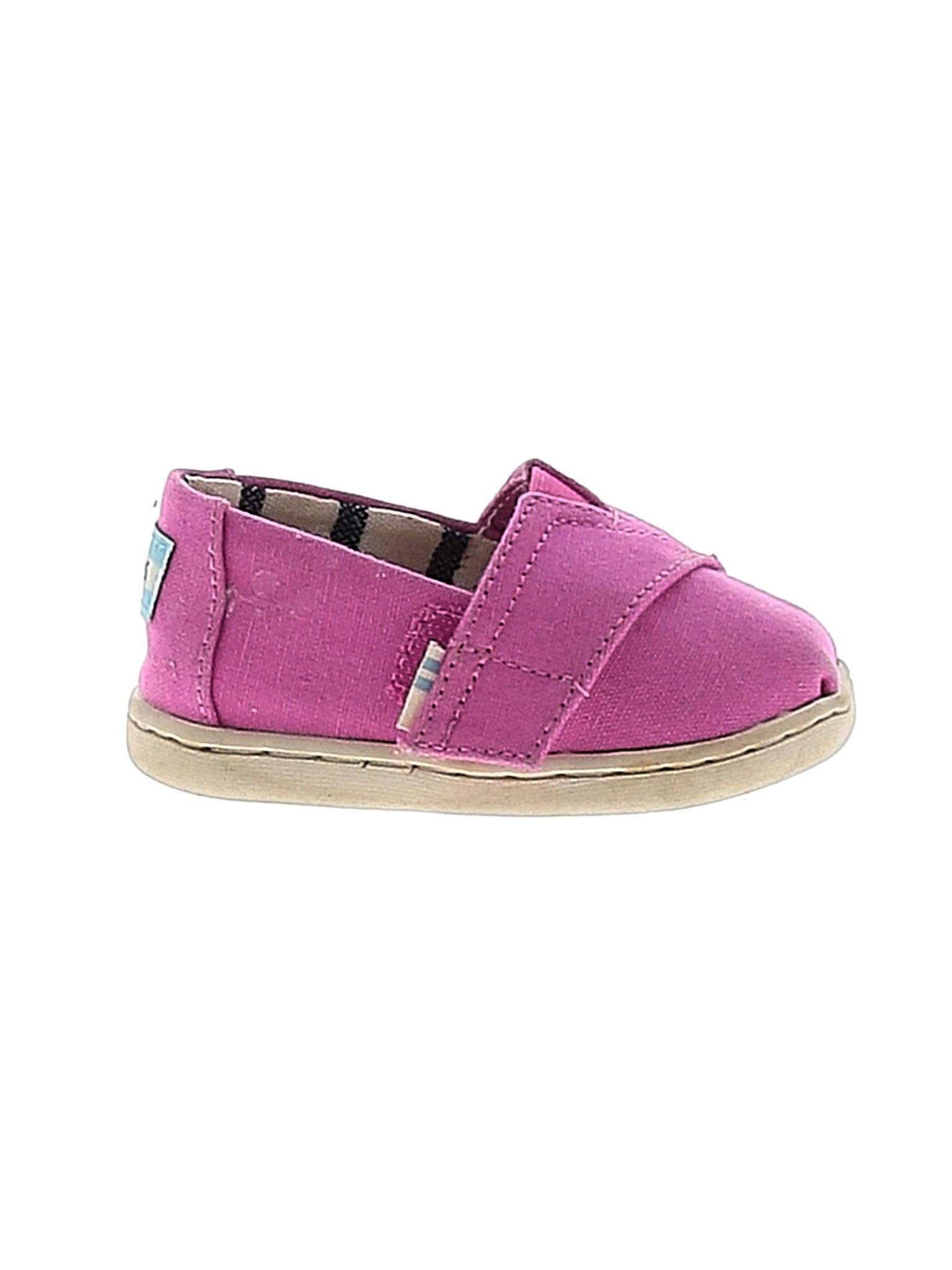 TOMS Color Block Solid Pink Purple Flats Size 4 - 44% off | thredUP