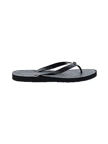 Black coach flip discount flops size 8