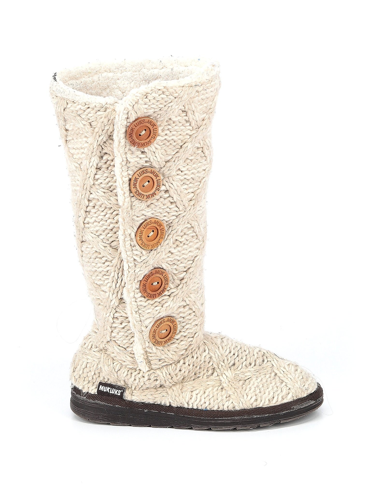 Muk Luks Tan Ivory Boots Size 7 - 57% off | thredUP