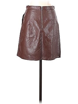 Zara Basic Leather Skirt (view 2)