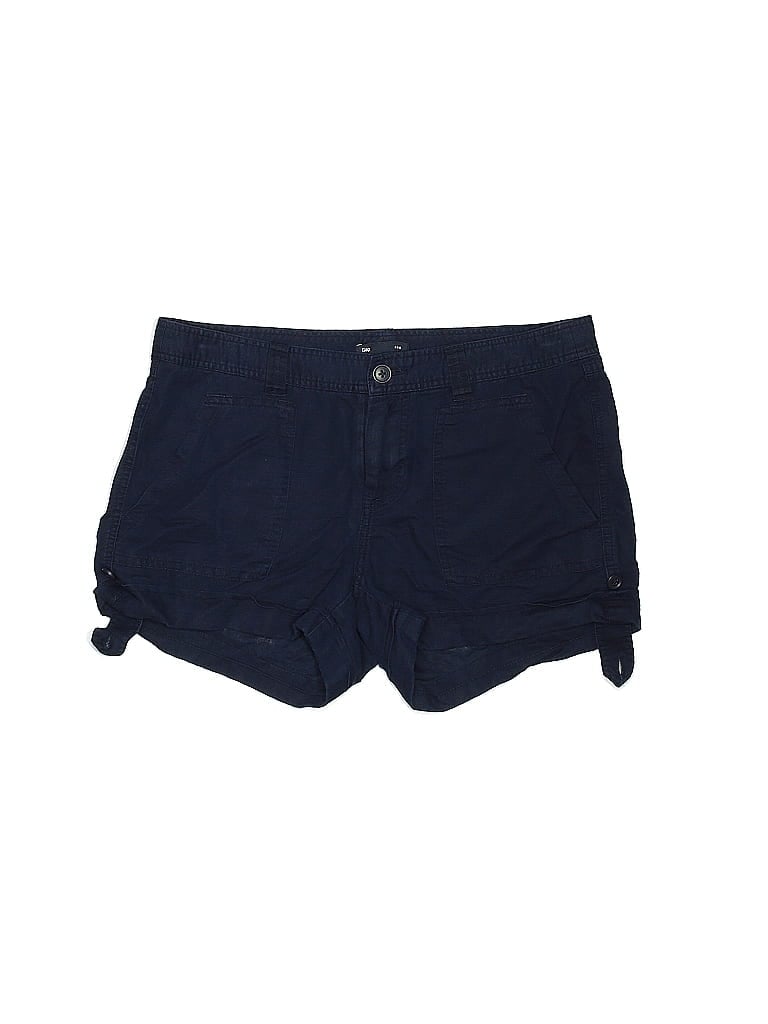 Gap Outlet Solid Navy Blue Khaki Shorts Size 4 58 off ThredUp