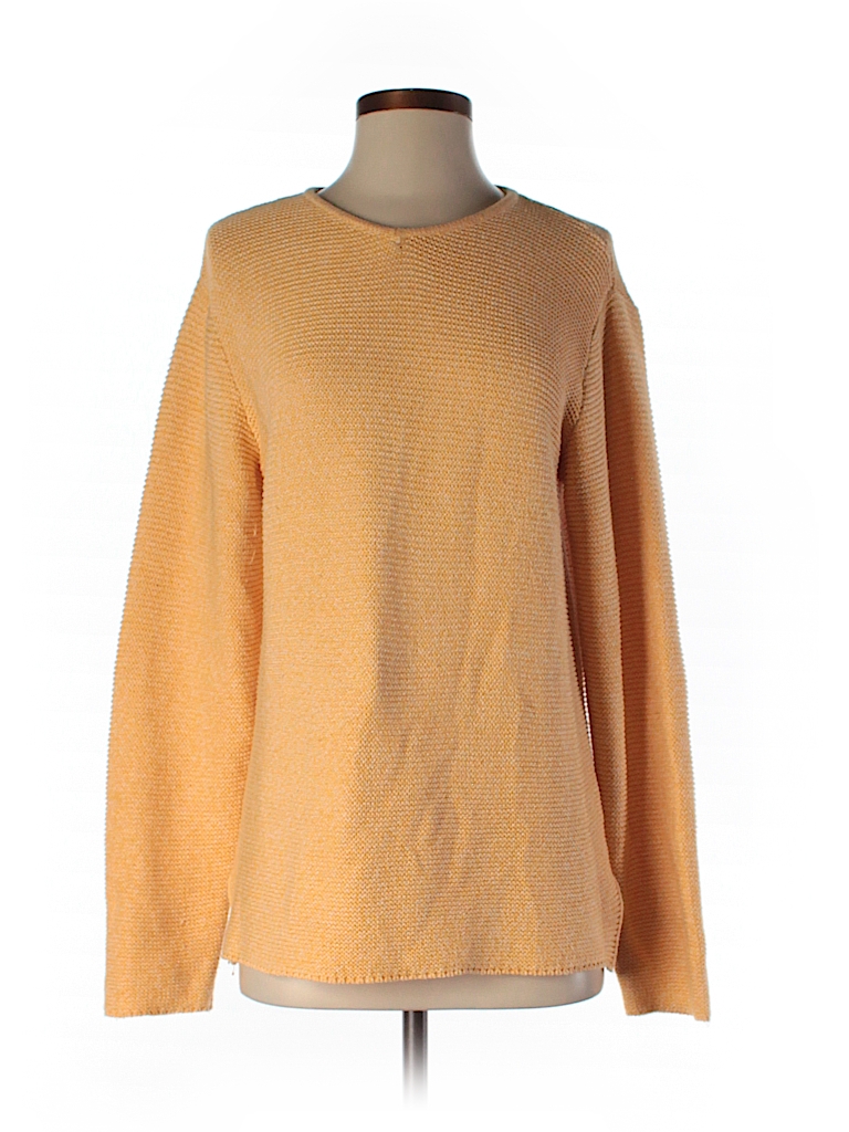Sahalie Solid Yellow Pullover Sweater Size M - 77% off | thredUP