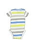 Just One You Made by Carter's 100% Cotton Stripes Gray Short Sleeve Onesie Size Newborn - photo 2