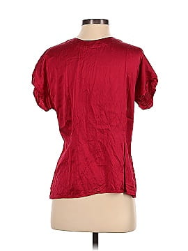 Collection Short Sleeve Silk Top (view 2)
