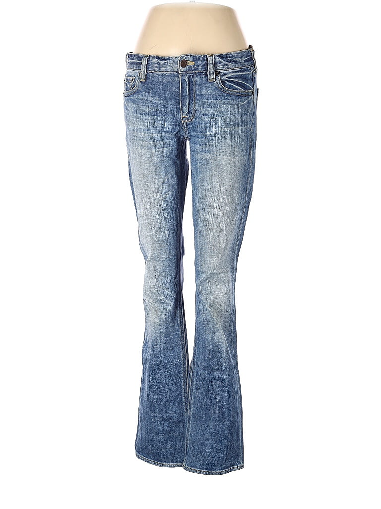 J.Crew Solid Blue Jeans 28 Waist - 74% off | thredUP