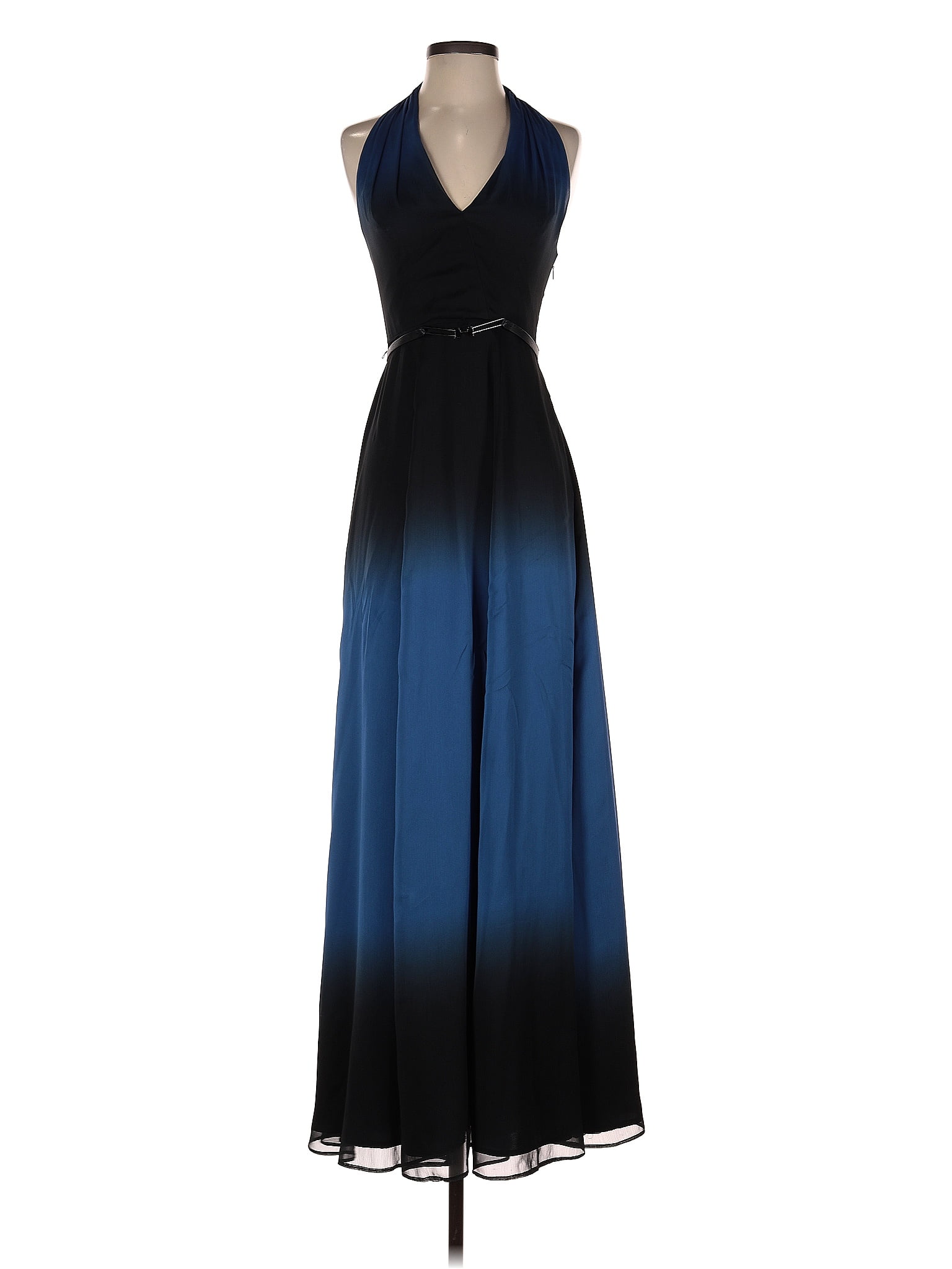 Halston Heritage Ombre Blue Cocktail Dress Size 0 77 Off Thredup