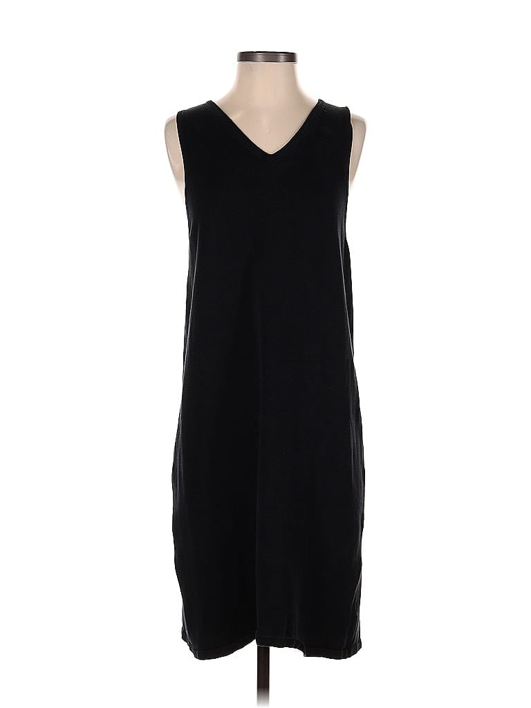 Lauren By Ralph Lauren Solid Black Casual Dress Size S - 64% Off 