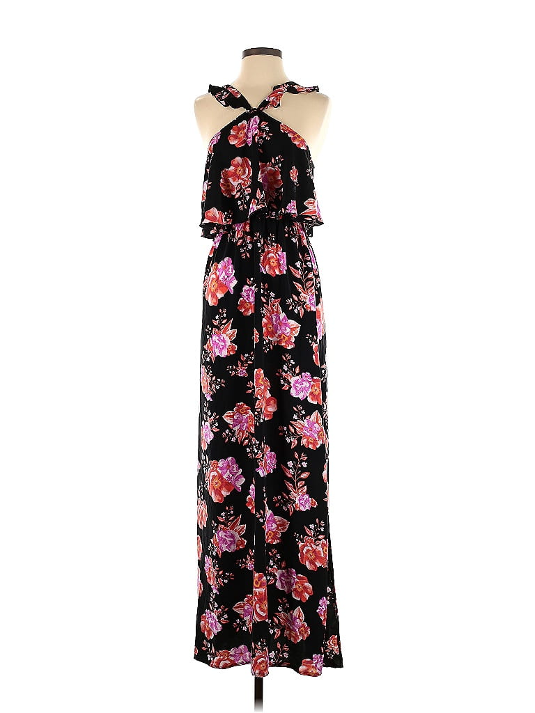 Tularosa 100% Polyester Floral Black Casual Dress Size S - 74% off ...