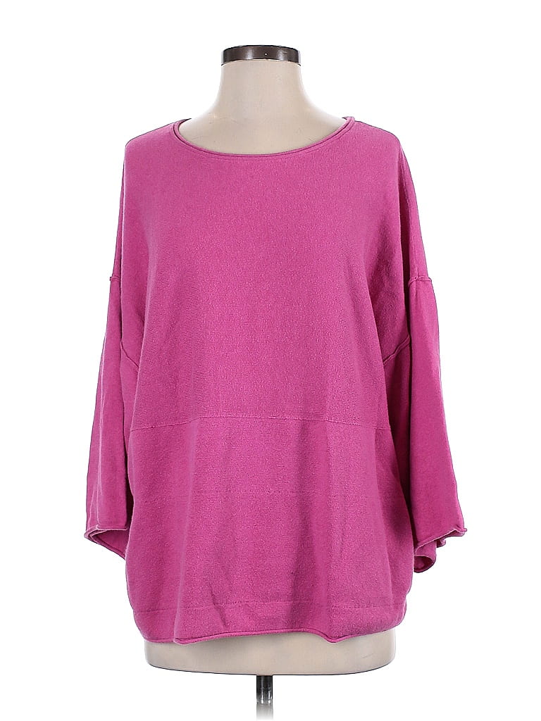 Purejill Color Block Pink Pullover Sweater Size M - 60% off | ThredUp