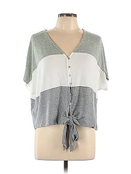 Evelyn Blu Short Sleeve Blouse (view 1)