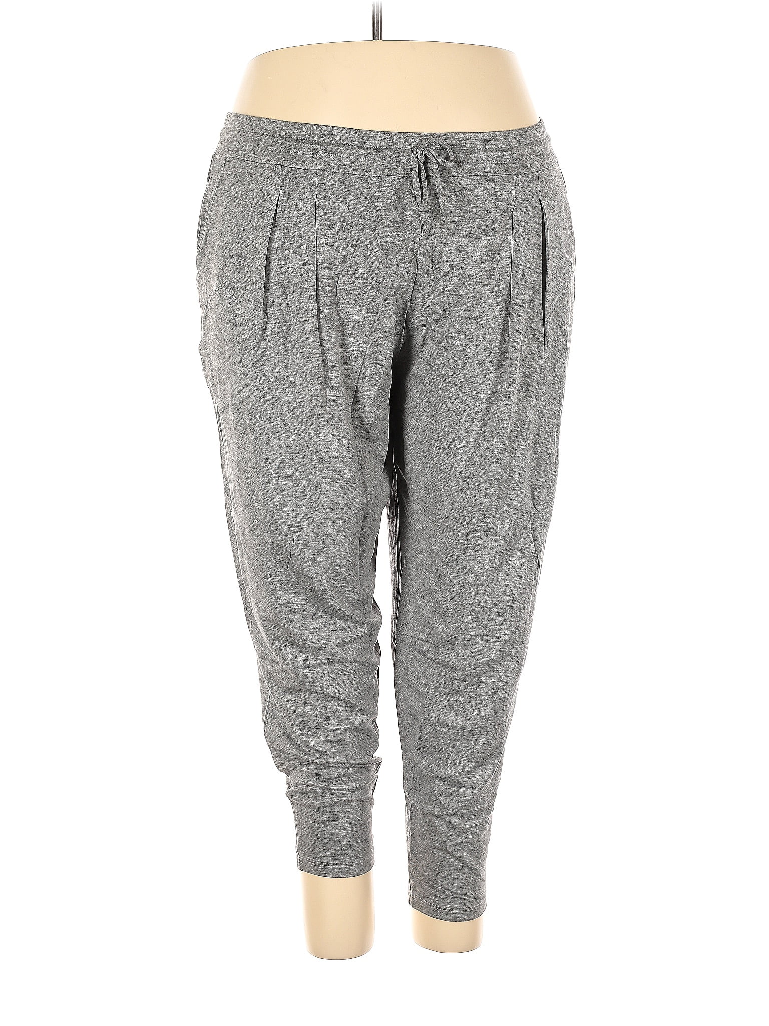 Chaps Gray Sweatpants Size 3X (Plus) 44 off ThredUp