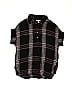L.L.Bean 100% Rayon Plaid Grid Black Short Sleeve Blouse Size L (Youth) - photo 1
