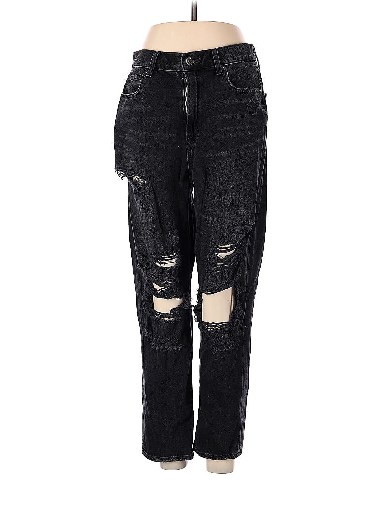 American Eagle Outfitters Solid Black Jeans Size 8 - 48% off