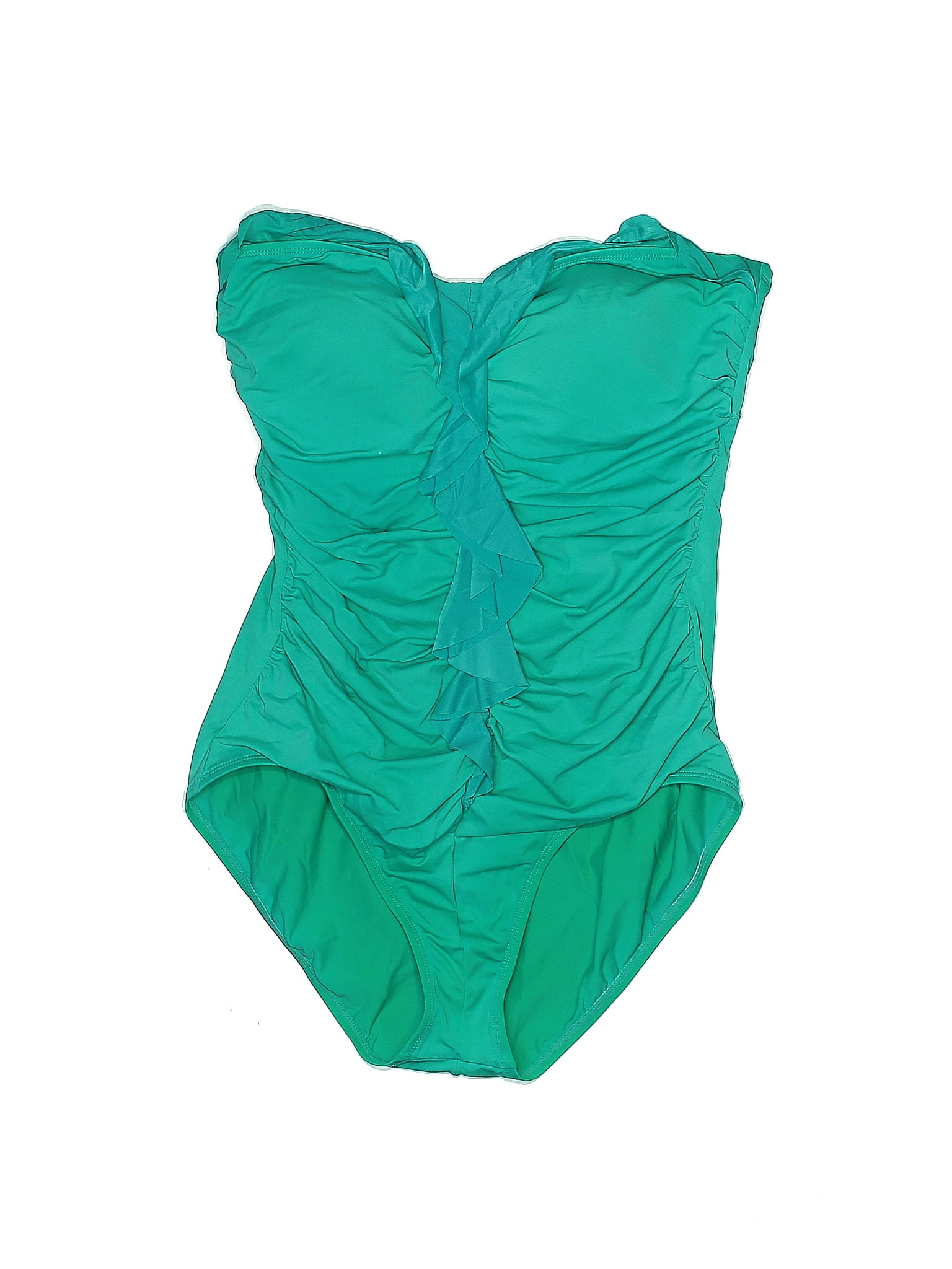 Jantzen Classics Solid Green One Piece Swimsuit Size 12 - 65% off | ThredUp