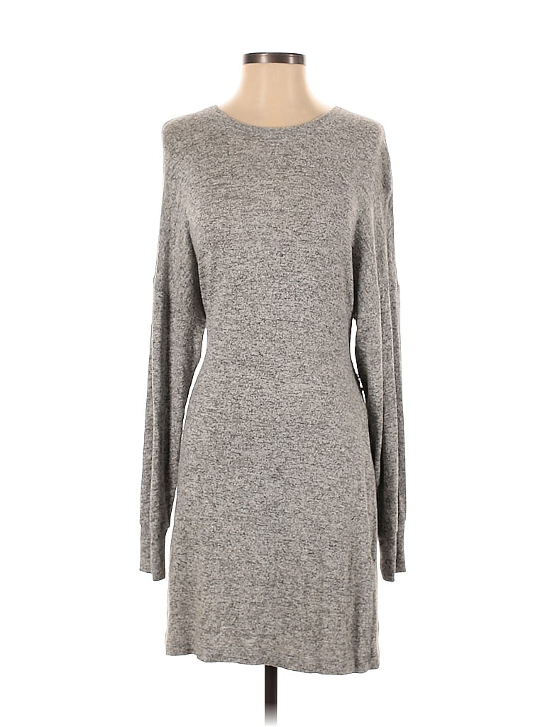Topshop Marled Gray Casual Dress Size 4 - photo 1