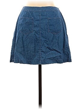 En Creme Denim Skirt (view 2)
