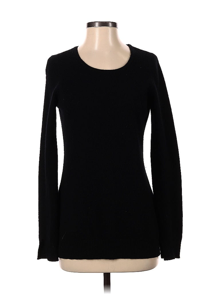 Wythe Ny 100% Cashmere Solid Black Cashmere Pullover Sweater Size S ...